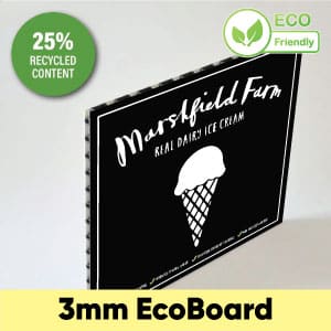 3mm EcoBoard Branding Panels - Custom Size