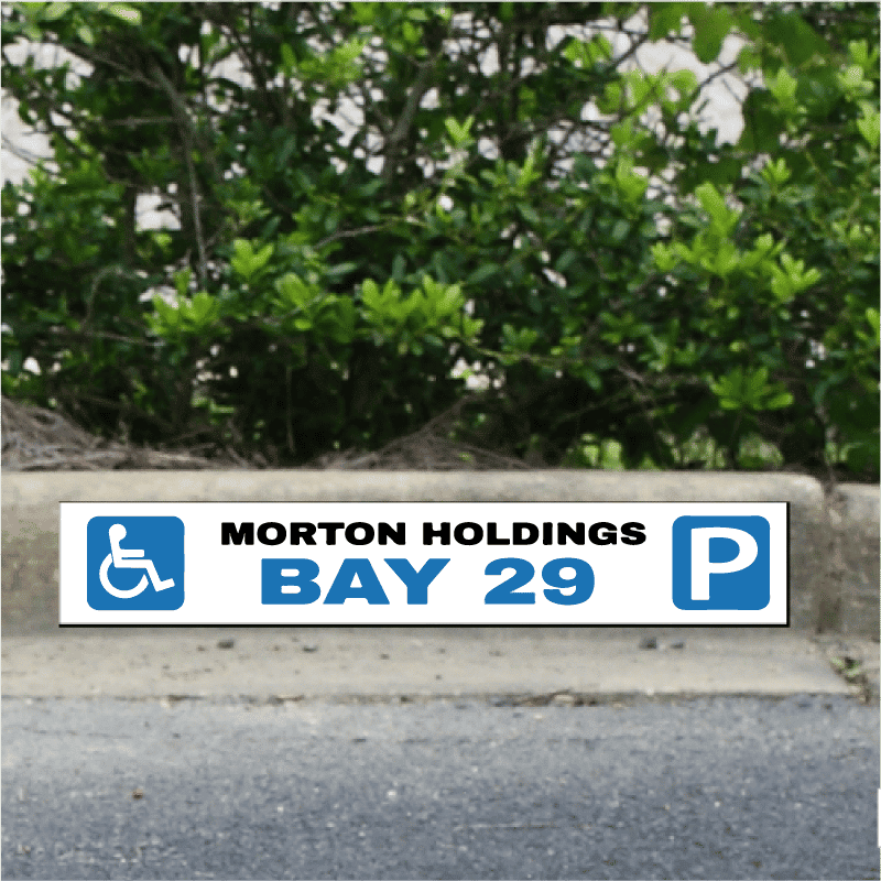 curb parking sign