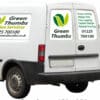 magnetic van signs on the side & back of a van showing company name, logo and contact details