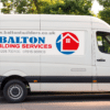 magnetic van sign on the side of a van showing company name, logo and contact details