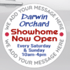 magnetic Van signs on a Van promoting an upcoming event