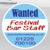 magnetic Van signs on a Van showing staff wanted message and contact details