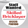 magnetic Van signs on a Van showing staff wanted message and contact details