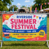Custom-printed PVC event banner