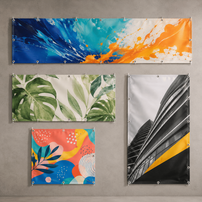 Custom size printed PVC banners