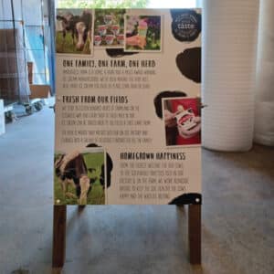 Attach Sign to Wooden Legs