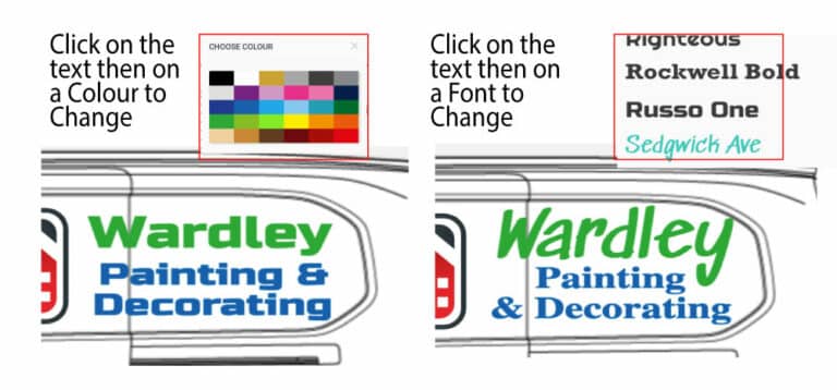 Graphics for Ford Transit Custom