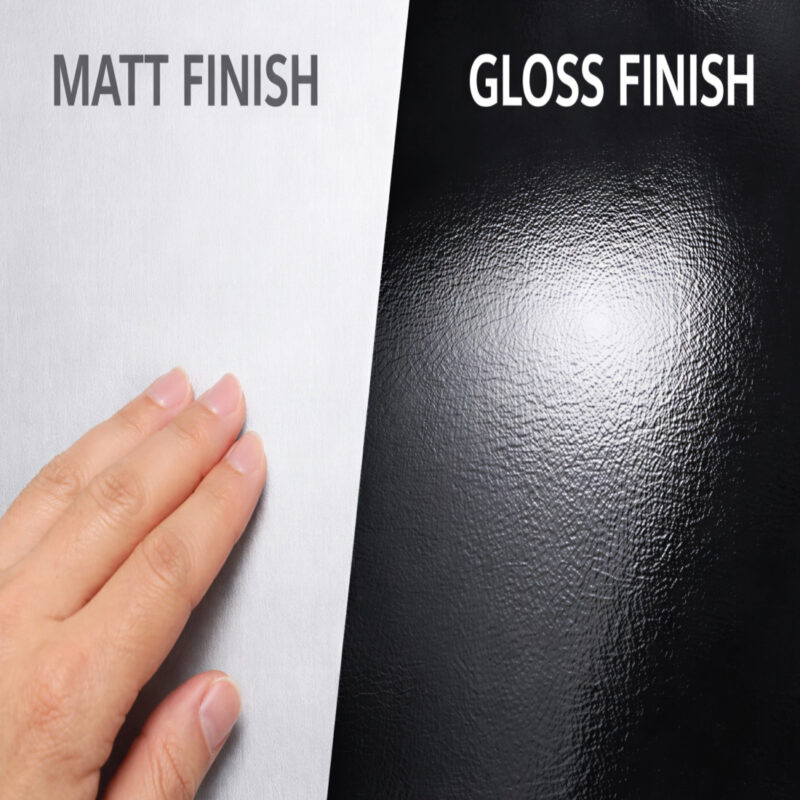 Matt and gloss finish options for printed hoarding panels