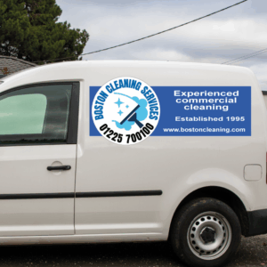 Magnetic Vehicle Signs with Circle + Message