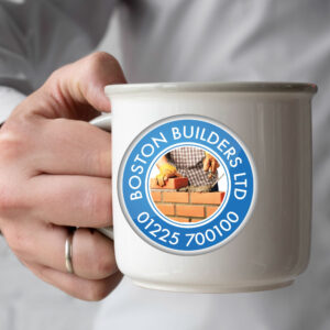 Mugs & Coasters - with Circle Decal Print