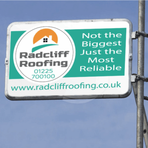 Framed Projecting Scaffold Signs