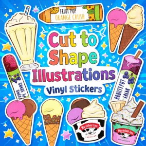 Cut to Shape Illustrations - Vinyl Stickers
