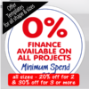 Magnetic Van sign advertising ffinance available on the side panel of Van