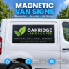 Magnetic van signs removable reusable UK printed vehicle signage