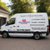 Mercedes Sprinter with custom driving-school van graphics