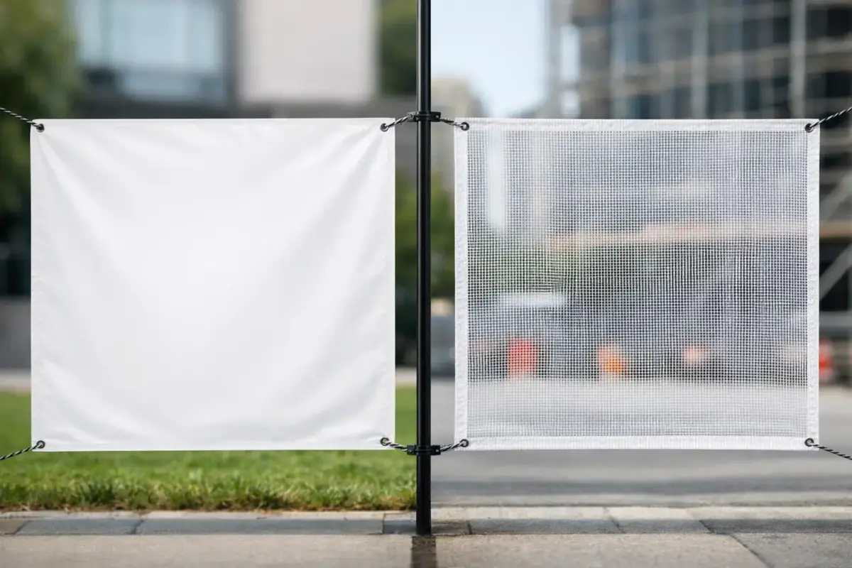 Printed Banners vs Mesh Banners Compared