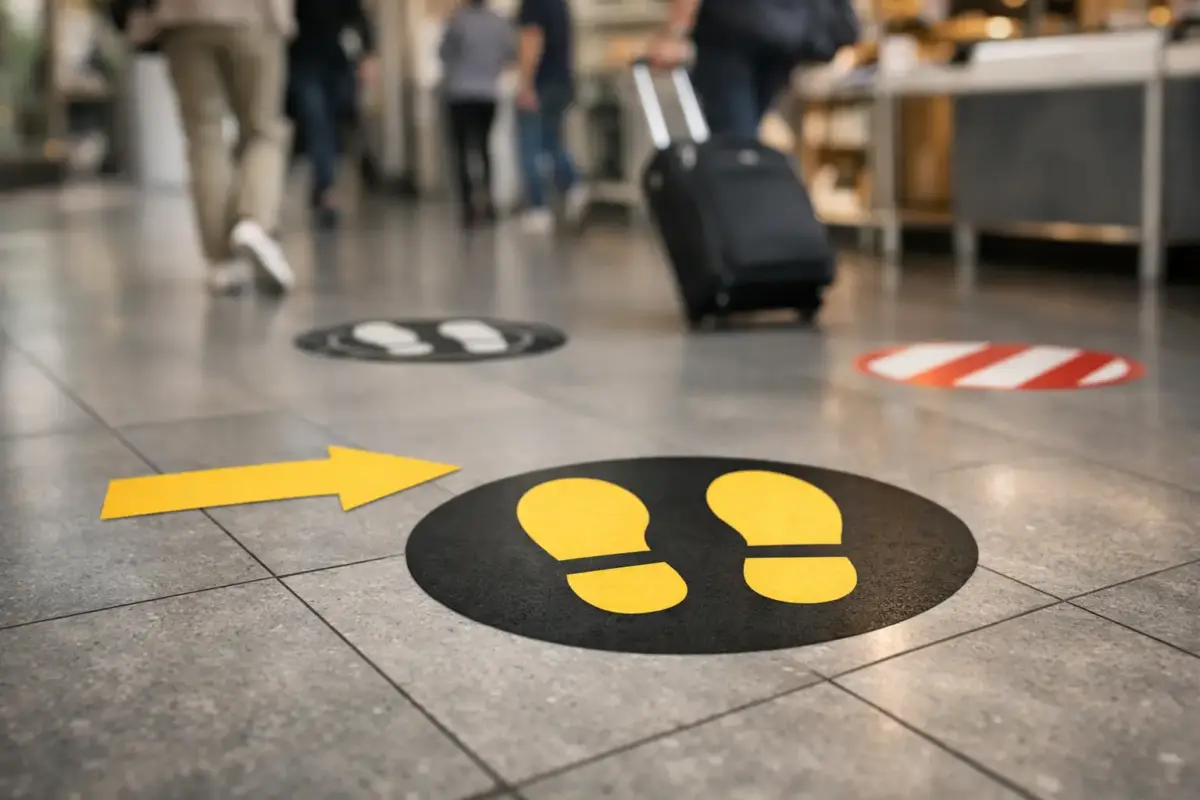 Floor Stickers That Work Hard in Busy Spaces