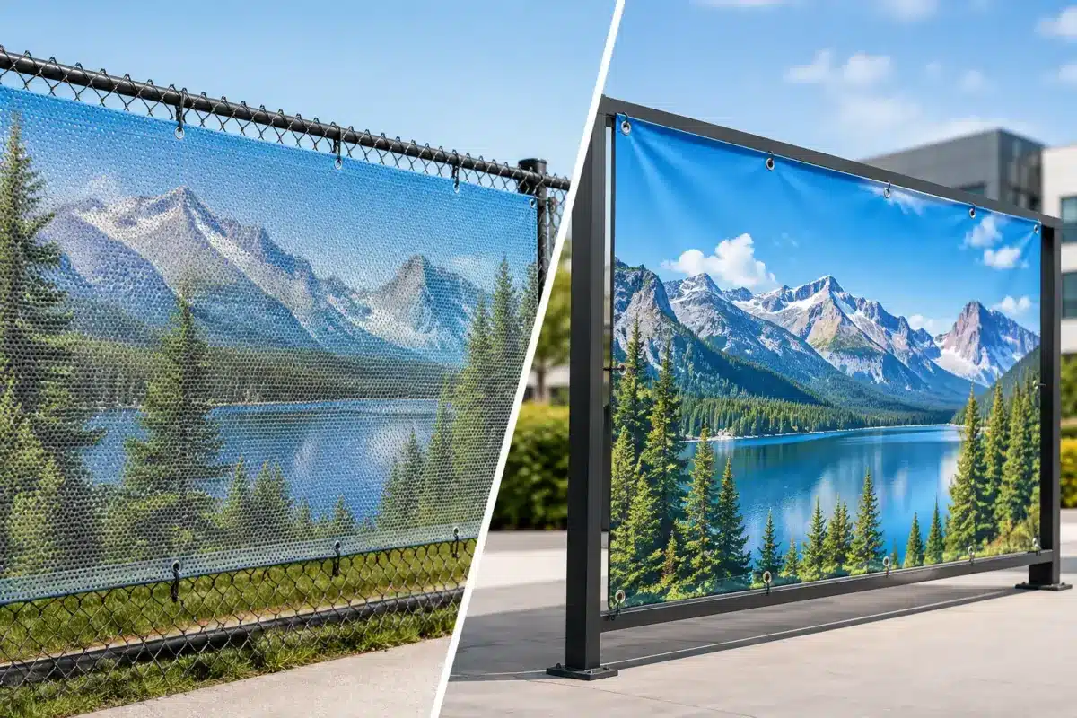 Mesh Banners vs PVC for Outdoor Advertising