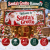 Personalised Santa’s Grotto banners printed on 450gsm PVC