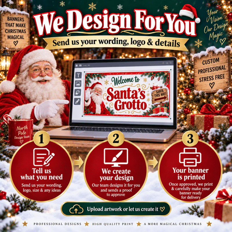 santas grotto banner design service