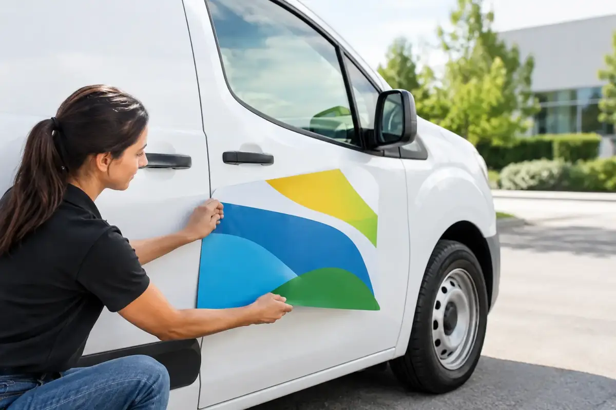 Vehicle Door Magnets for Flexible Branding