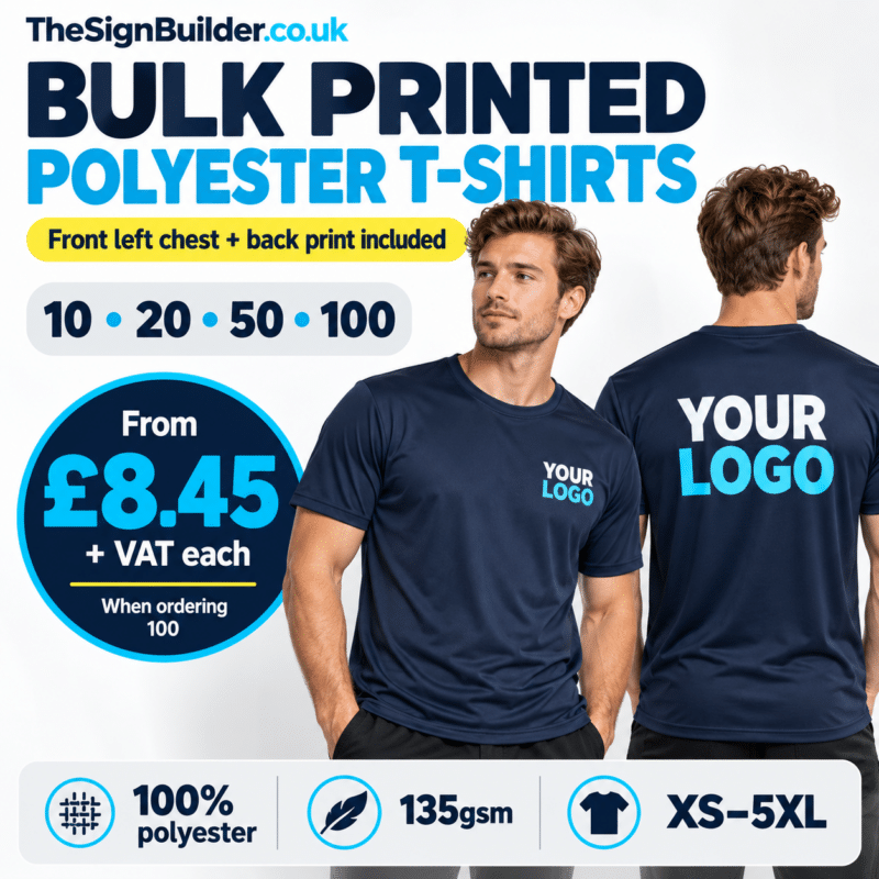 Bulk Printed Polyester T Shirts 1