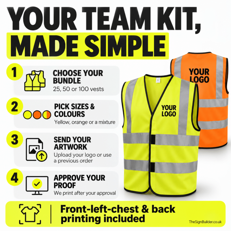How to order hi vis team vests 5