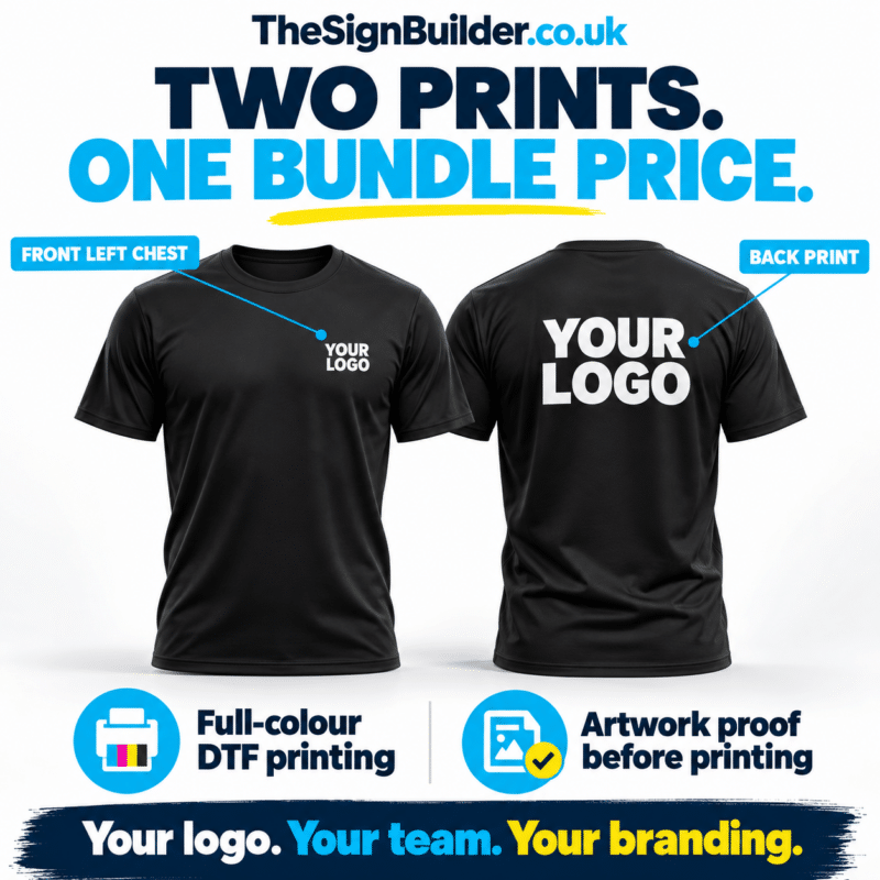 Two Print Black T Shirt Bundle 3