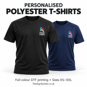 Personalised Polyester T-Shirts – Custom Printed With Your Logo