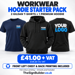 Workwear Starter Pack 2 – 2 T-Shirts & 1 Premium Hoodie