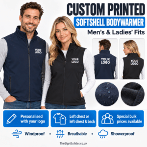 Custom Printed Softshell Bodywarmer