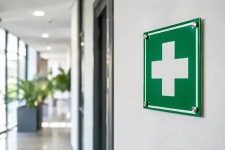 What Is a Green Health and Safety Sign Used For?